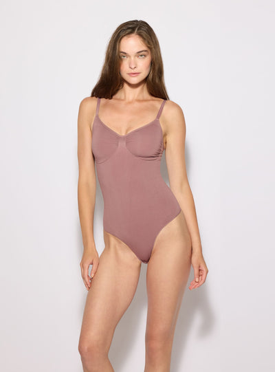Body modellante super shaping a tinta unita