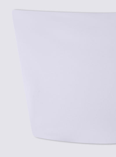 Top crop a fascia tinta unita