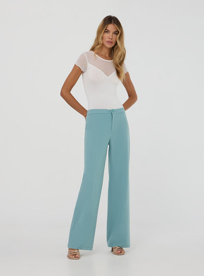 Body elasticizzato con inserti in pizzo