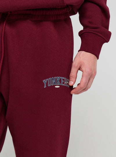 Pantaloni tuta jogger con stampa college