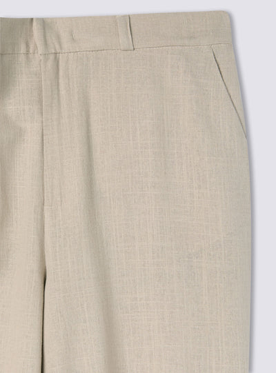 Pantaloni chino in misto lino