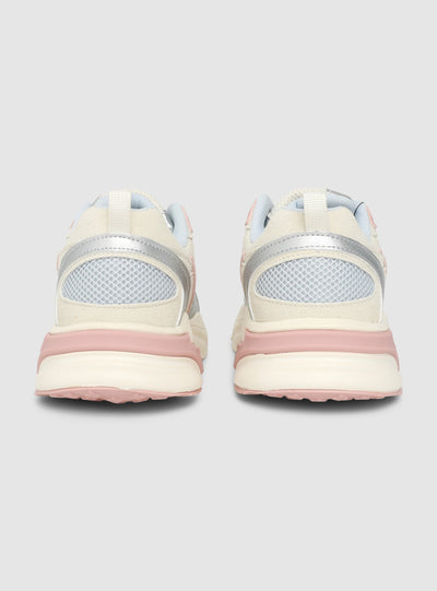 Sneakers con inserto a rete e suola chunky