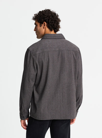 Camicia shacket con tasche a patta