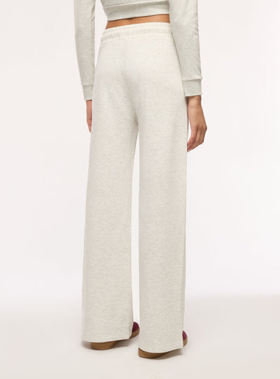 Pantaloni tuta wide leg tinta unita