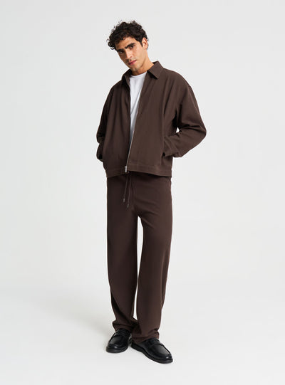 Giubbino con zip e colletto a camicia