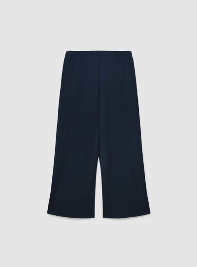 Pantaloni tuta wide leg a tinta unita