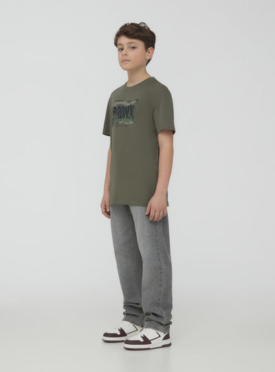 T-shirt con scritta