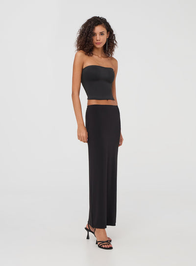 Top crop a fascia con coppe interne