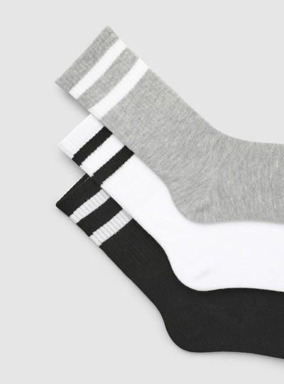 Pack 3 calze sportive a righe