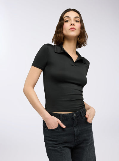 Polo slim fit a tinta unita