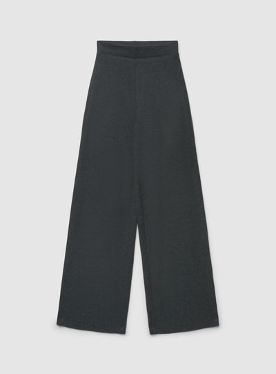 Pantaloni wide leg a tinta unita