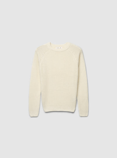 Maglia girocollo a costa inglese
