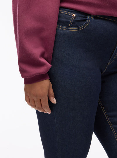 Jeans skinny a tinta unita