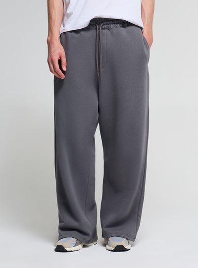 Pantaloni tuta super baggy a tinta unita