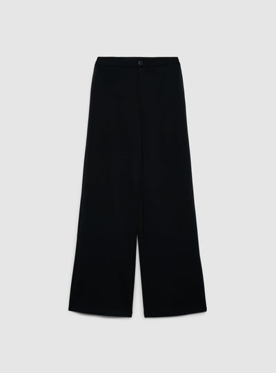 Pantaloni wide leg tinta unita