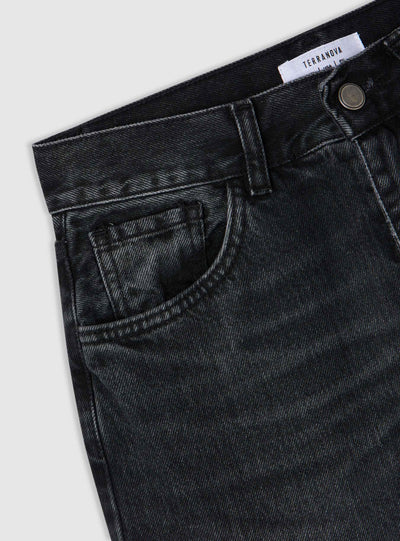 Jeans bootcut a tinta unita