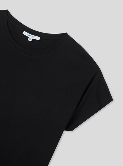 Wide plain-colour T-shirt