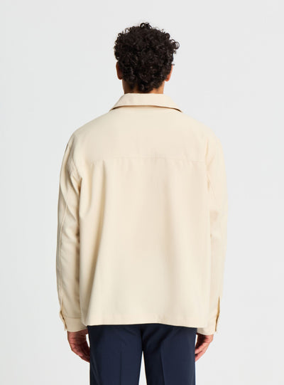 Camicia boxy a tinta unita