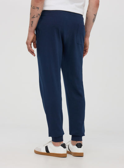 Pantaloni tuta leggeri in cotone con coulisse e tasche