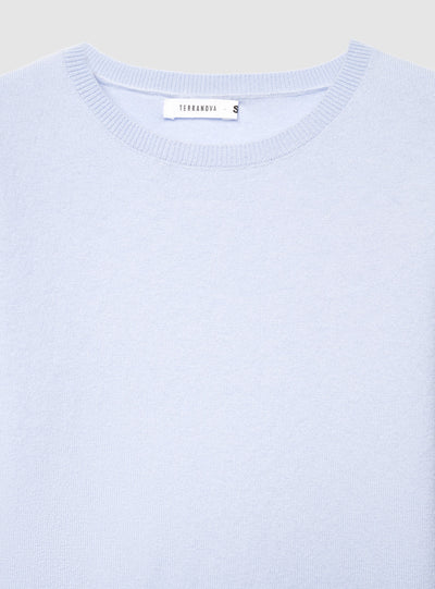 Maglia girocollo a tinta unita