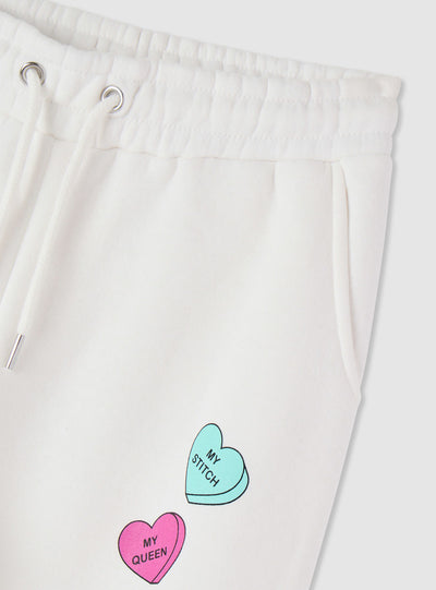 Pantaloni tuta maxi con stampa Stitch