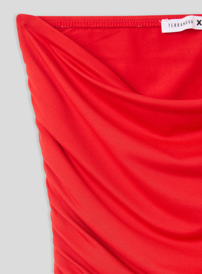 Ruched bandeau top
