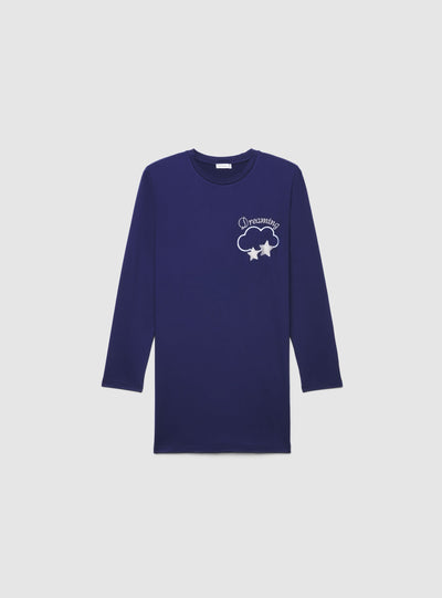 T-shirt pigiama maxi con stampa