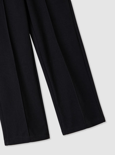 Wide-Leg-Hose mit Biese