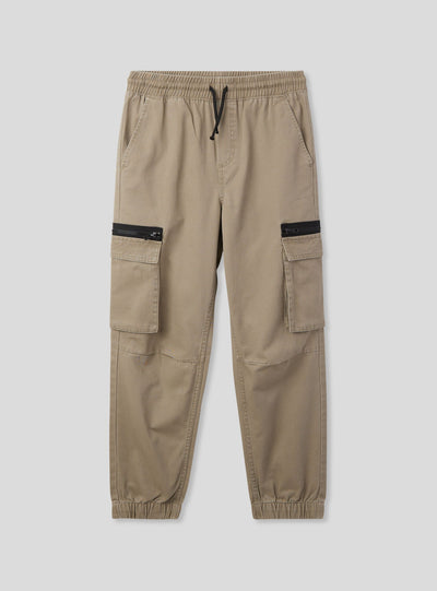 Pantaloni cargo con zip