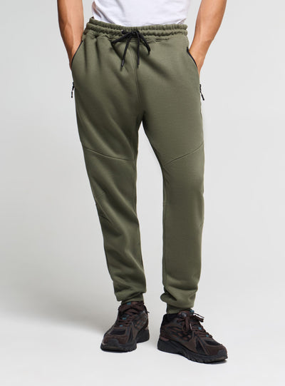 Pantaloni tuta con zip e coulisse