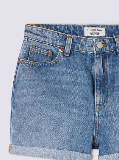 Shorts di jeans mom fit