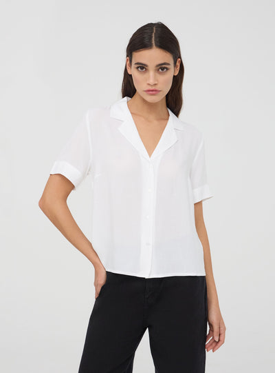 Camicia ampia maniche corte