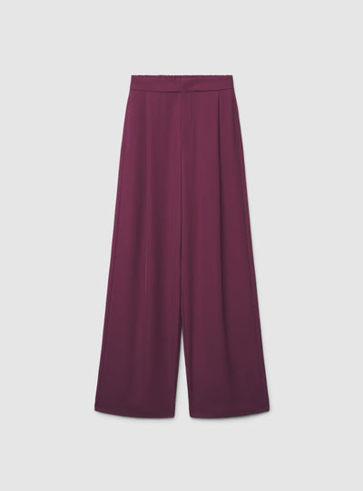Pantaloni wide leg con pinces