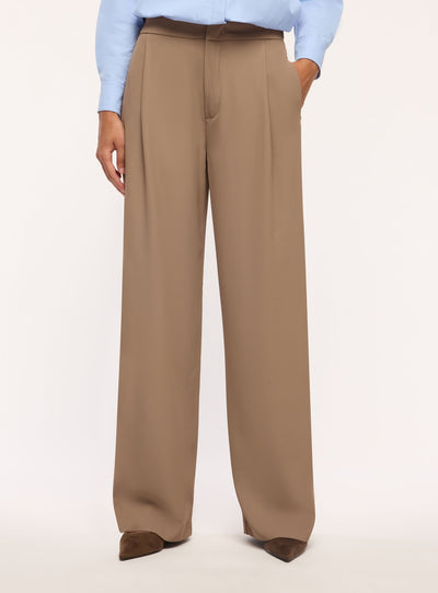 Pantaloni wide leg con pinces