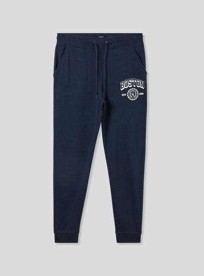 Pantaloni tuta con coulisse e stampa