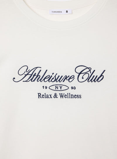 T-shirt ampia con scritta