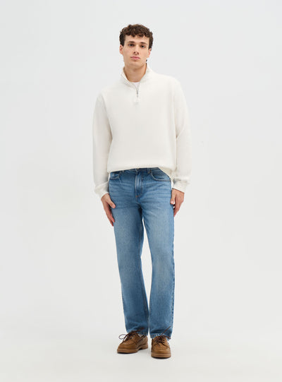 Jeans straight fit a cinque tasche