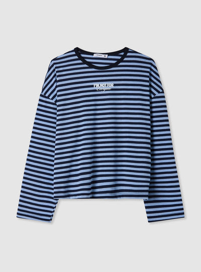 T-shirt e gjerë me rrathë dhe print me tekst