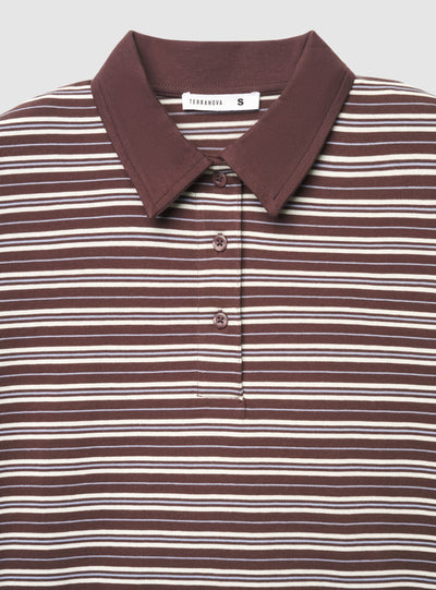 T-shirt polo a righe