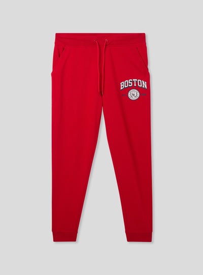 Pantaloni tuta con coulisse e stampa