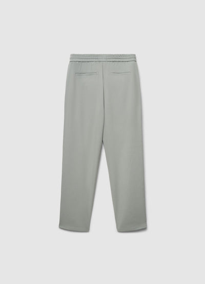 Pantaloni straight tinta unita con coulisse
