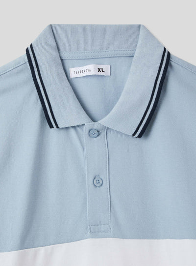 Polo in piquet block color