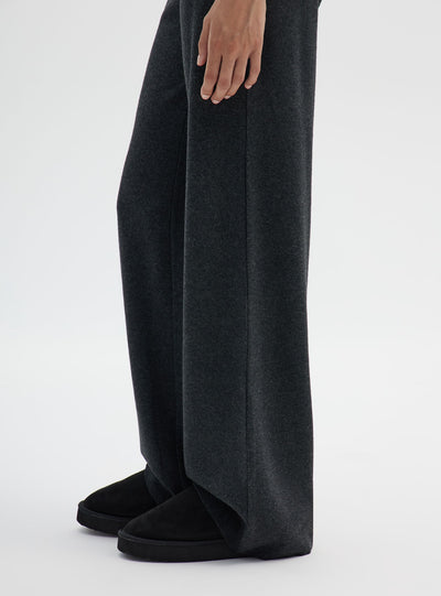 Pantaloni wide leg a tinta unita