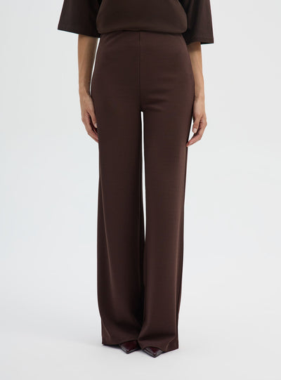 Pantalones de pierna ancha lisos