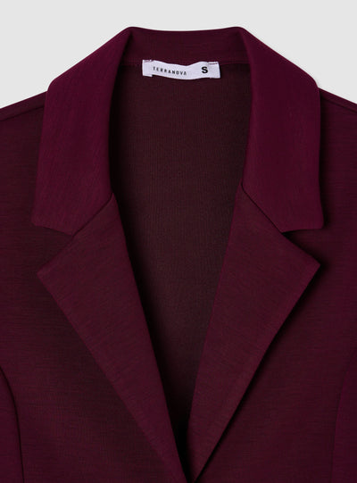 Single-breasted solid colour jacket
