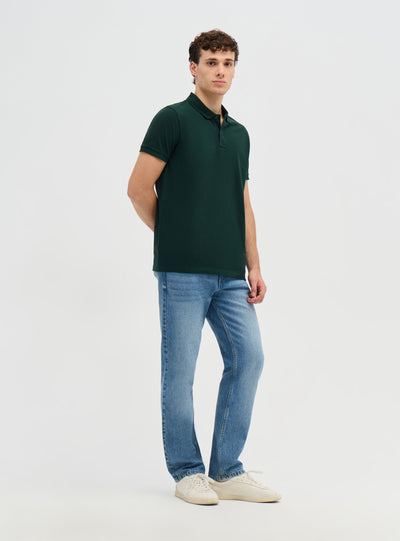 T-shirt polo a tinta unita