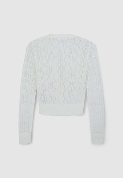 Cardigan traforato
