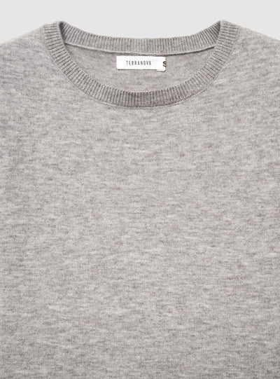 Maglia girocollo a tinta unita