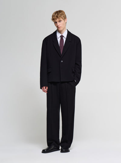 Pantaloni lunghi super baggy a tinta unita