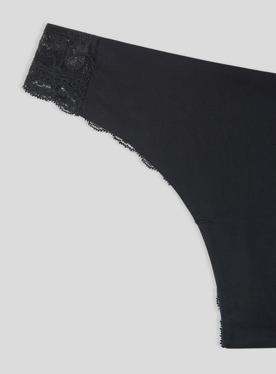 Pack 2 slip brasiliana taglio vivo con pizzo